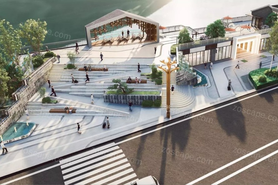 滨江景观长廊亲水界面更新改造-城市会客厅城市更新试点示范项目