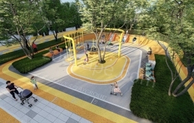 自然组团花园-亲子互动全龄儿童乐园-2021最新某现代极简住宅项目大区+商业外街景观概念设计 by wmxxamy