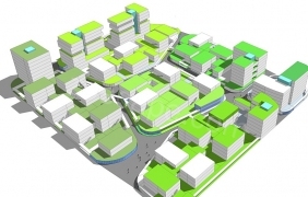 高新技术产业园-科技创业园区建筑su模型下载 by yueya125