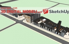 中式商业街模型-中式商业街sketchup模型下载 by glrmj6jfx