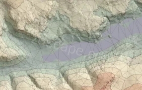 有了地形数据你就可以绘制出彩的地形等高线高差图 by Ellagu