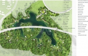 景观廊桥、玻璃栈道、悬空观景台-某生态湿地公园景观规划设计竞赛设计方案 by Youri