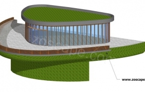 绿色生态型单体建筑sketchup模型 by DarnellSl