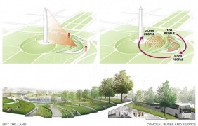 National Mall Winning Design Proposal for Sylvan Theater广场景观分析图 by Pinar