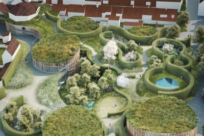 盛世嘉园居住区景观设计思想与总体景观布局