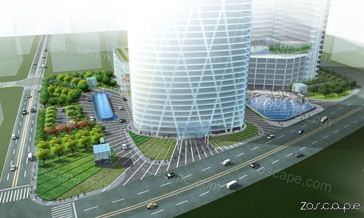 广州西塔建筑景观设计竞赛第一名作品