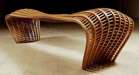 竹藤景观坐凳-公共空间创意设计