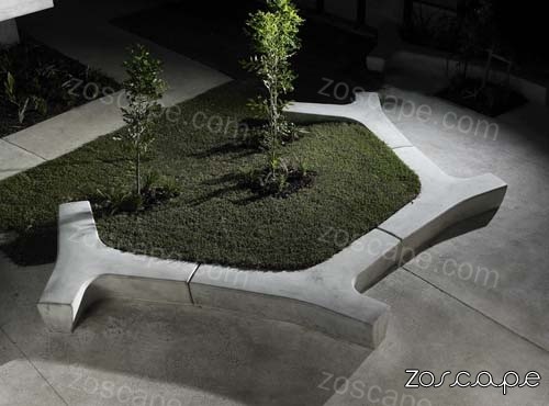 主题景观-主题树池坐凳设计