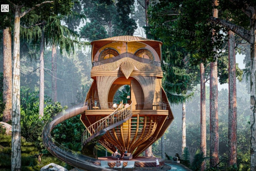 猫头鹰主题亲子乐园-森林木屋-网红打卡景区树屋旅游景观升级改造文本