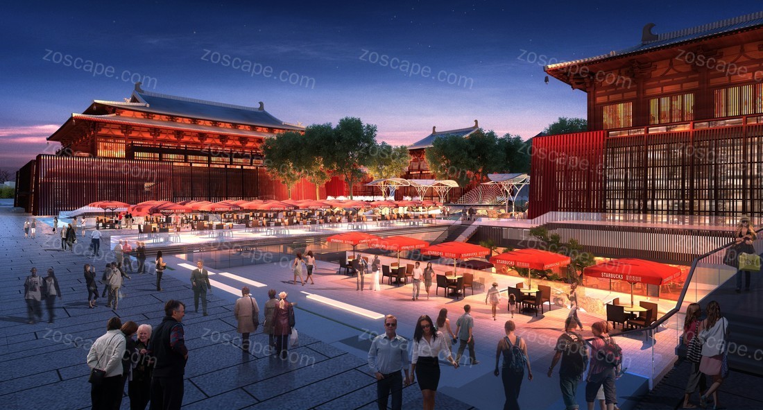 国际旅游城市唐文化商业街景观提升改造工程盛唐景观人文风貌展示