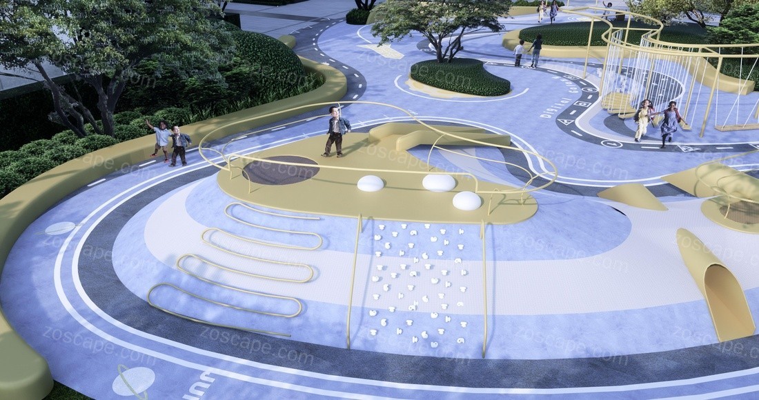 现代极简新加坡自然现代风西安融创观塘宸院景观方案设计