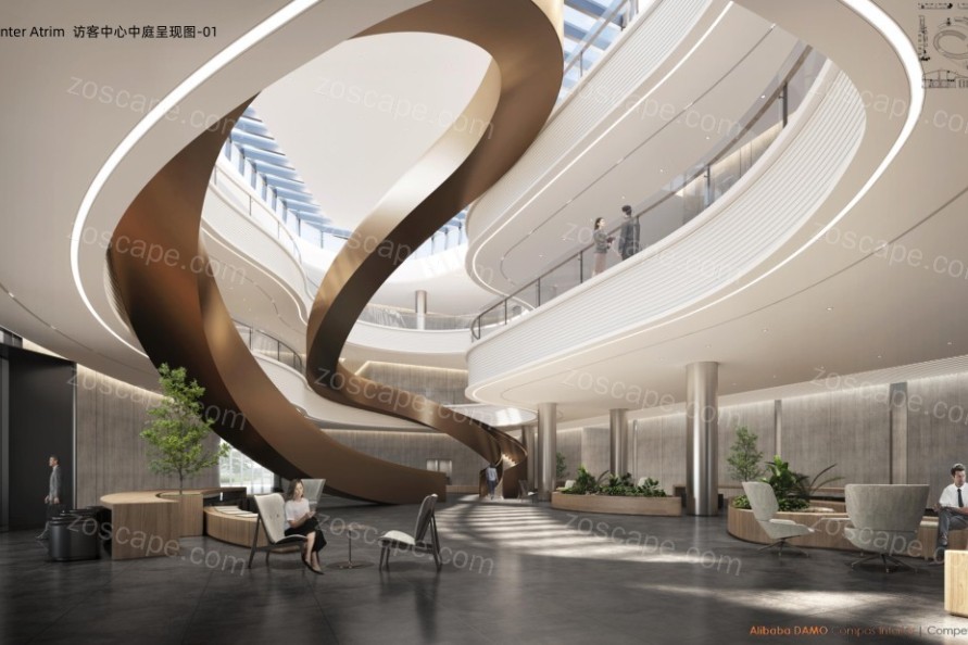 中华山水古建筑-五感空间-杭州阿里巴巴达摩院产业园建筑设计方
