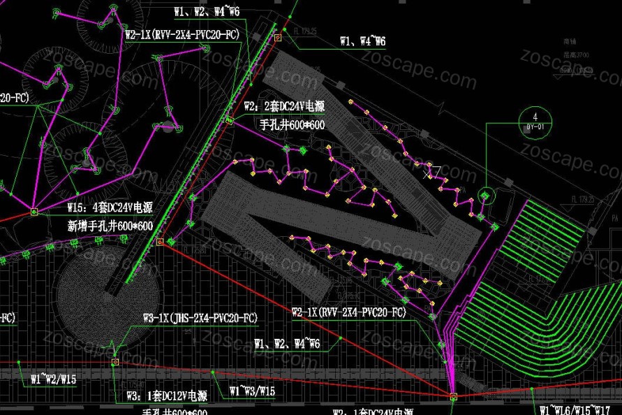 2023城市滨水滨江公园建筑+景观更新改造|建筑泛光照明景观亮化照明工程施工图