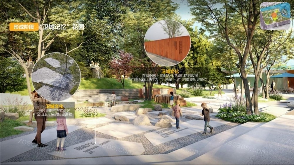文化主题公园景观设计|金卫城河公共绿地公共休闲空间新建工程景