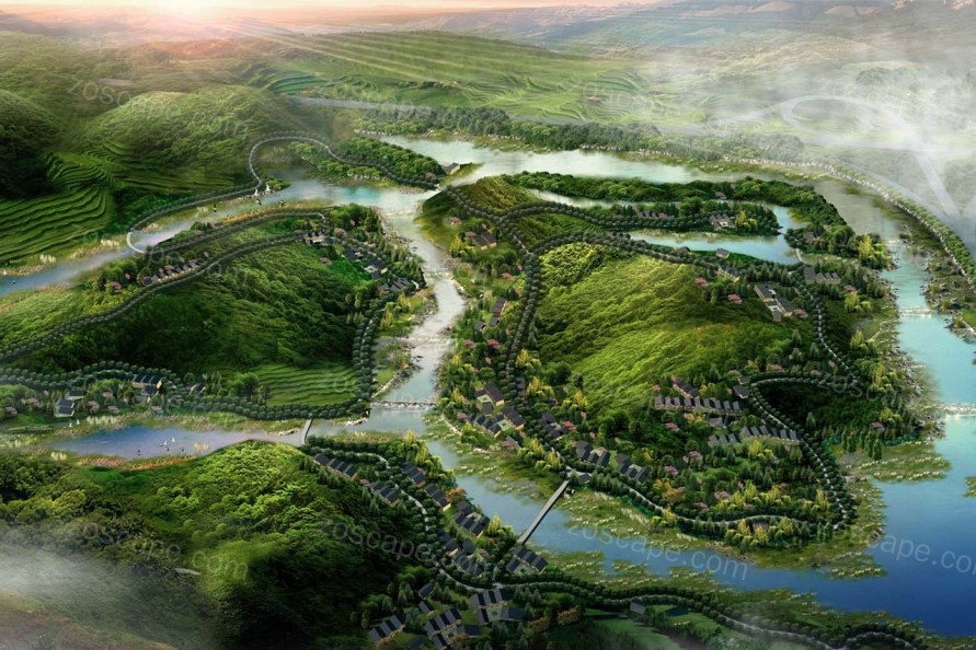 广西南宁滨江流域水系及生态旅游景观规划设计