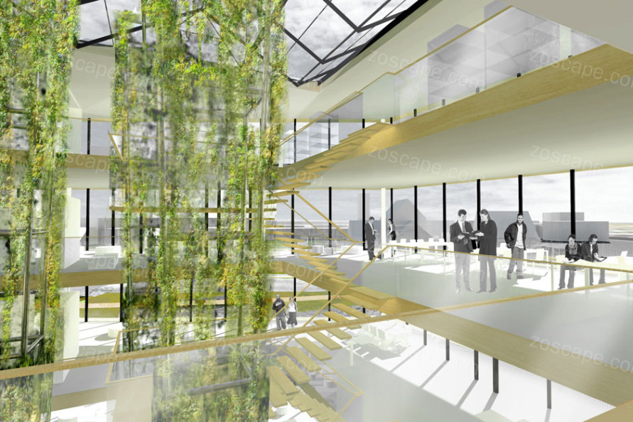 Leeuwarden校园建筑景观设计效果图