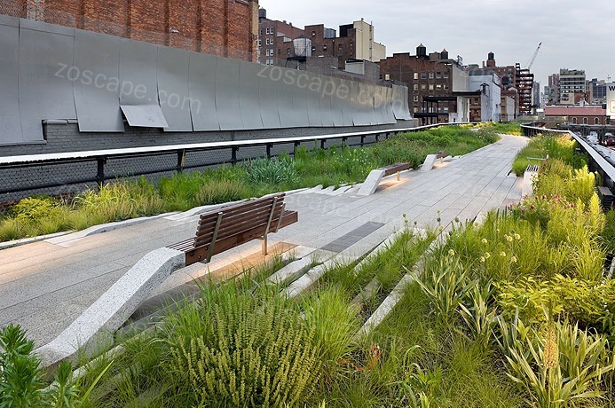 意向图—The High Line高线公园座椅设计