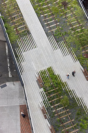 意向图--The High Line鸟瞰高线公园