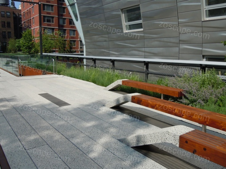 The High Line公园设计景观意向图