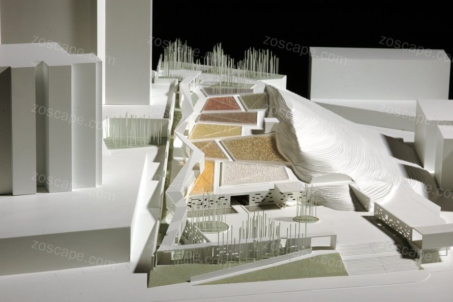 URBANUS Architecture竹文化广场景观设计模型图