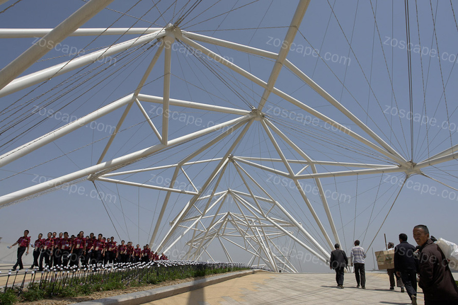 Expo entiret入口桥景观构筑物意向图