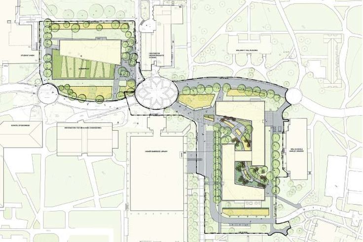 校园景观规划设计平面图