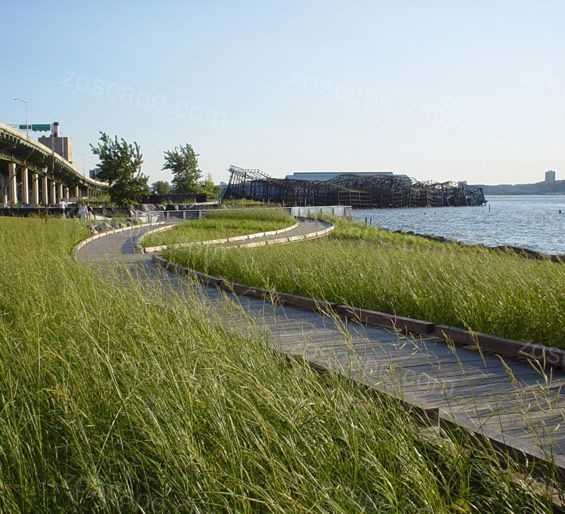 河滨公园景观游步道设计意向图
