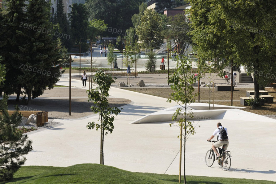 城市公共开放空间景观设计意向图