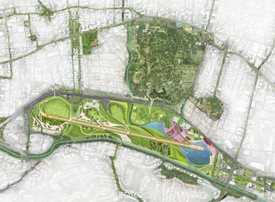 城市景观绿地规划设计平面图