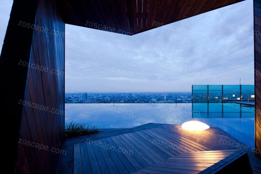 Life ladprao 18 condominium 高层住宅别墅区屋顶花园景观设计