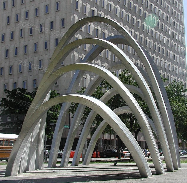 美国迈阿密联邦法院广场景观小品