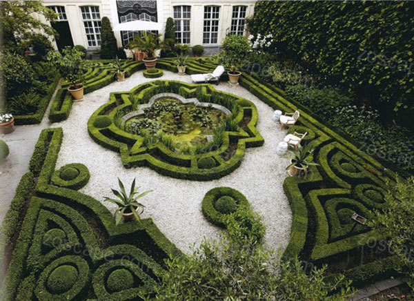 法式花园景观意向图