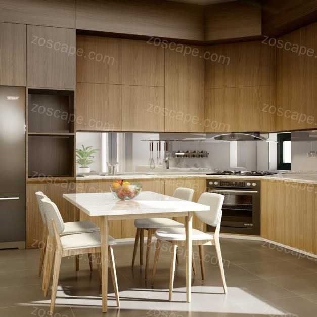 lumion室内家装厨房餐厅空间渲染参数特效纯lumion渲染