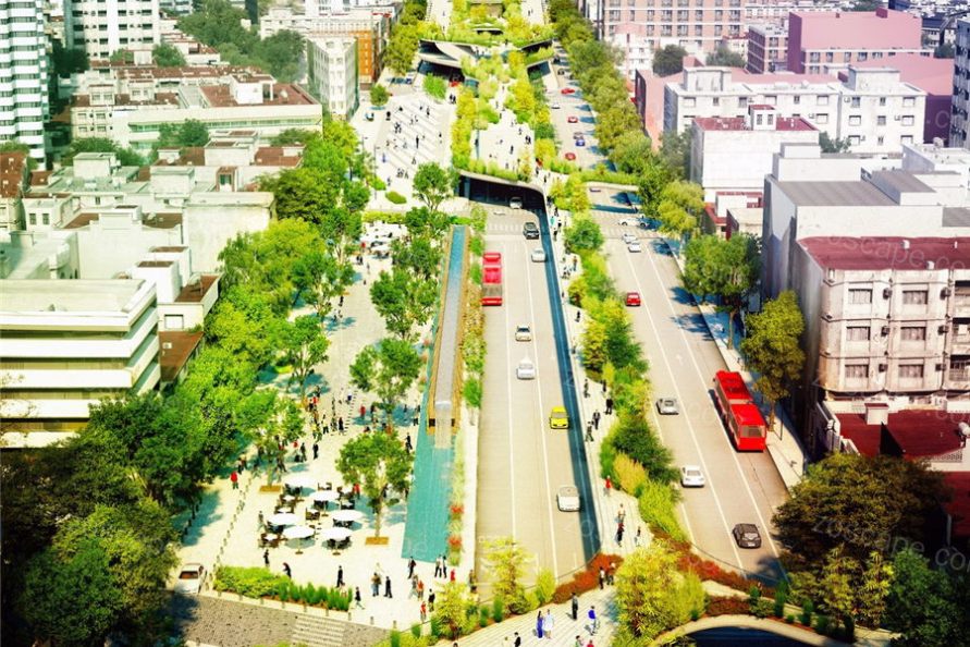 墨西哥城查普特佩克文化大街概念设计