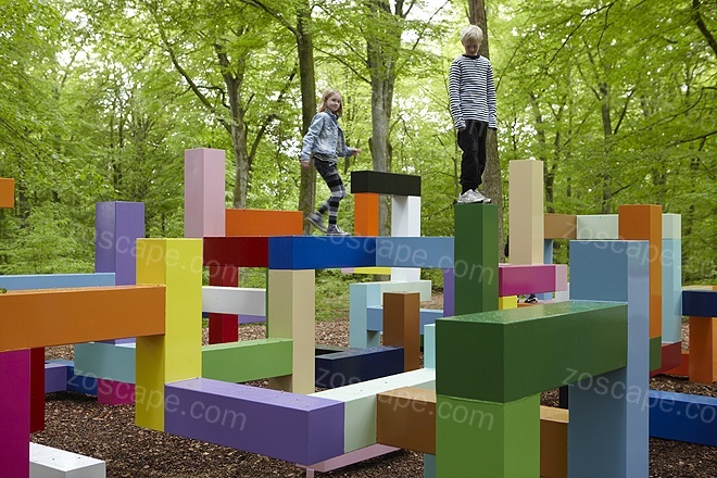 儿童娱乐设施景观架构设计