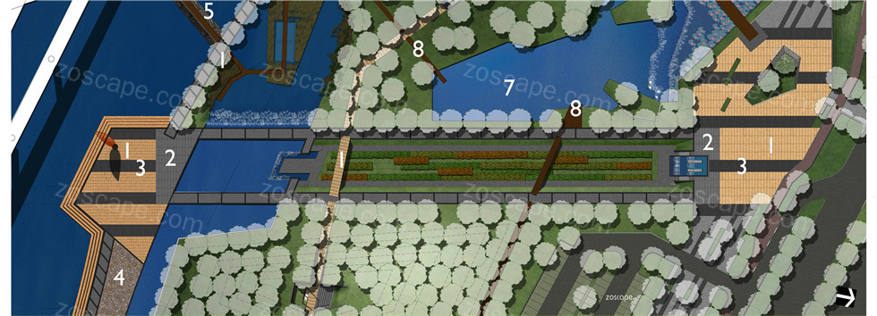 LOTUS LAKE PARK莲花主题莲湖公园设计平面图