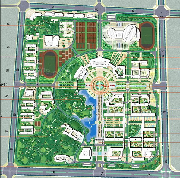 湖南城市学院新校区景观规划设计方案文本