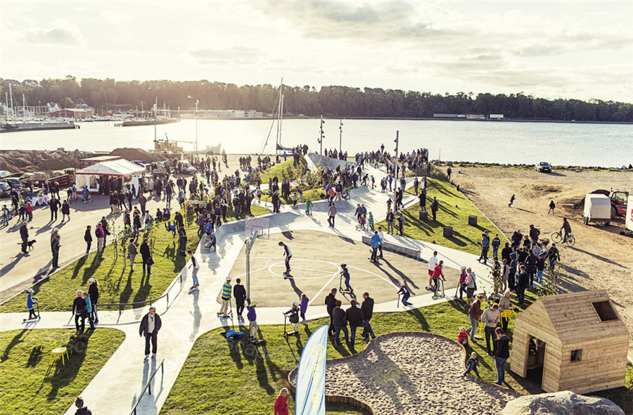 丹麦Lemvig SkatePark 滑板公园景观设计